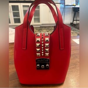 Valentino Rock Stud Structure Satchel